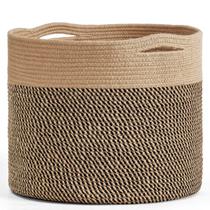 Cesta de corda de algodão Goodpick 40x35 cm Grande Armazenamento