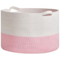 Cesta de corda de algodão R RUNKA Cesta de brinquedos extra grande de 56x36cm Cesta de corda de algodão R RUNKA Cesta de brinquedos extra grande de 56x36cm