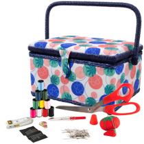 Cesta de costura SINGER 07230 Florence com kit de costura e noções Cesta de costura SINGER 07230 Florence com kit de costura e noções