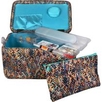 Cesta de costura SINGER Large Premium Multicolor Snake Print Cesta de costura SINGER Large Premium Multicolor Snake Print