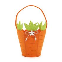 Cesta de Feltro em Forma de Cenoura 24cm para a Pascoa Cesta de Feltro em Forma de Cenoura 24cm para a Pascoa