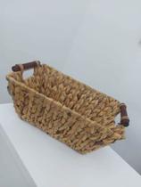 Cesta de Fibra Natural Funda 40 x 27 x 18 cm