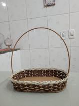 Cesta de fibra oval média