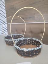 Cesta de fibra redonda pequena Cesta de fibra redonda pequena