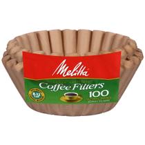 Cesta de filtros de café Melitta, marrom natural, não branqueada, 100 quilates