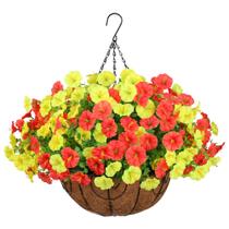 Cesta de flores suspensas artificiais Ivydale Morning Glory Cesta de flores suspensas artificiais Ivydale Morning Glory