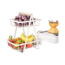 Cesta De Frutas Em Malha Multi-Camadas Portátil Para Armazenamento De Snacks Secos Na Cozinha E Sala Cesta De Frutas Em Malha Multi-Camadas Portátil Para Armazenamento De Snacks Secos Na Cozinha E Sala