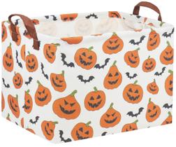 Cesta de Halloween TIBAOLOVER 38x25x23cm Design de abóbora Cesta de Halloween TIBAOLOVER 38x25x23cm Design de abóbora