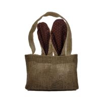 Cesta de Juta de Páscoa com Orelha Marrom Poá - 1 unidade - EcoArt - Rizzo Cesta de Juta de Páscoa com Orelha Marrom Poá - 1 unidade - EcoArt - Rizzo