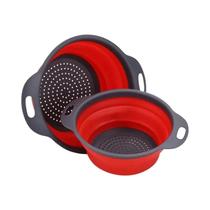 Cesta De Limpeza De Frutas E Vegetais De Silicone Dobrável Com Rede De Drenagem, Utensílio De