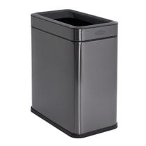 Cesta de Lixo Rubbermaid 10 Litros - Aço Inoxidável com Design Moderno