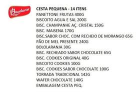 Cesta De Natal Bauducco Panetone Pequena 14 Itens Cesta De Natal Bauducco Panetone Pequena 14 Itens