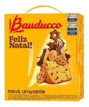 Cesta De Natal Bauducco Panetone Pequena 14 Itens Presente