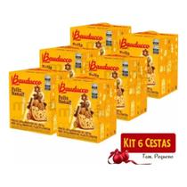 Cesta De Natal Bauducco Pequena 15 Itens Kit C/ 6 Cestas