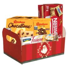 Cesta de Natal e Ano Novo Chocotone + Bombom Presente Cesta de Natal e Ano Novo Chocotone + Bombom Presente