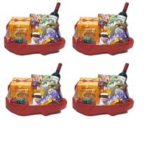 Cesta De Natal Empresa Presente Funcionário Família Kit 4 Cesta De Natal Empresa Presente Funcionário Família Kit 4