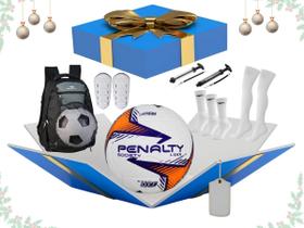 Cesta de Natal Esportiva Mochila Bola Society - Kit 1 - 7 Itens