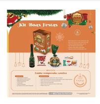 Cesta de Natal Kit 5 - Biscoito, Bolo, Torrone