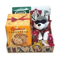 Cesta De Natal Presente Times Futebol Chocolates Urso Toalha