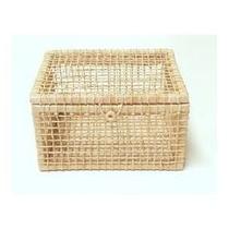 Cesta de Palha e Vime Pequena para Decoração