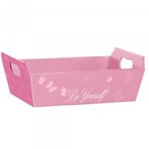 Cesta de Papel Butterfly P 21,5X8X15CM Pacote com 04