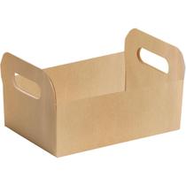 Cesta De Papel Caixote Kraft M Vado 22X15Cm Pacote Com 10