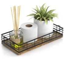 Cesta de papel higiênico JNFUZ Farmhouse Bathroom Rusty 33cm Cesta de papel higiênico JNFUZ Farmhouse Bathroom Rusty 33cm