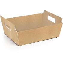 Cesta de papel kraft tam p 18x13x7,5cm cromus