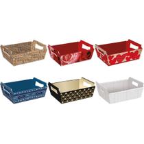 Cesta De Papel Sortida Tam P 18X13X7,5Cm Com 10