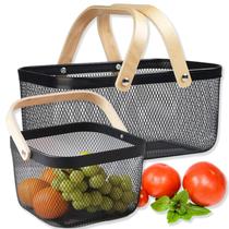 Cesta de Piquenique Cheardia em Tela Metálica Dobrável com Alça 40 x 24 x 18 cm Cesta de Piquenique Cheardia em Tela Metálica Dobrável com Alça 40 x 24 x 18 cm