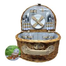 Cesta de Piquenique Completa Para 4 pessoas Cesta de Piquenique Completa Para 4 pessoas