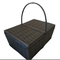 Cesta de Piquenique G Fibra Sintética 49x31x19