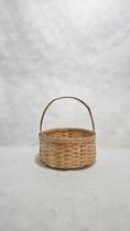 Cesta de piquenique mini de bambu cru