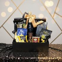 Cesta de Presente Celebração Premium com Espumante e Seleção Gourmet