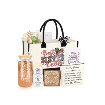 Cesta de Presente JSENGIFT Conjunto de Aniversário para Irmã com 6 Itens Cesta de Presente JSENGIFT Conjunto de Aniversário para Irmã com 6 Itens