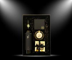 Cesta de Presente Luxo Com Vinho Black Gift Premium Presente Homem Namorado Corporativa - G&O Group