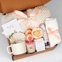 Cesta de Presente para Cuidados com a Pele Joyvella Spa com Manta Cesta de Presente para Cuidados com a Pele Joyvella Spa com Manta