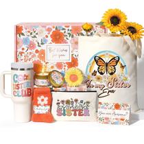 Cesta de presente Partylamb Christmas para irmã com copo de 1L Cesta de presente Partylamb Christmas para irmã com copo de 1L