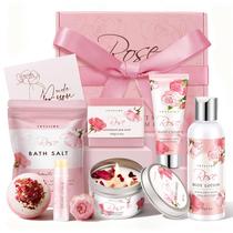 Cesta de Presente VKTASIMK Conjunto Spa de Rosas para Banho e Cuidados Corporais