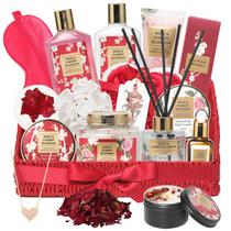 Cesta de presentes de spa Lily Roy Pampering 25 unidades com colar para mulheres