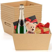 Cesta de presentes DEAYOU Kraft Brown Paper 2,27 kg Capacidade x10 Cesta de presentes DEAYOU Kraft Brown Paper 2,27 kg Capacidade x10