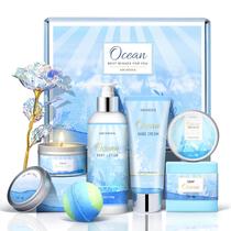 Cesta de presentes LUCOTIYA Ocean Scented Spa Presente para mulheres Cesta de presentes LUCOTIYA Ocean Scented Spa Presente para mulheres