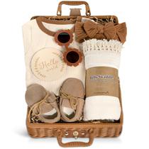 Cesta de presentes, macacão de óculos de sol IaoVueby Baby Girl Swaddle Wrap Cesta de presentes, macacão de óculos de sol IaoVueby Baby Girl Swaddle Wrap