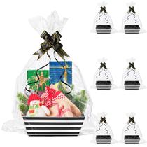 Cesta de presentes Yesland Bigger Baskets Kraft de 10 x 8 polegadas com alças x6