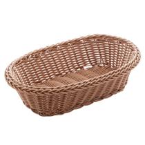 Cesta de Rattan Plástico Oval 27 cm - Lyor