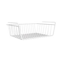 Cesta De Rede Suspensa De Grande Capacidade Material De Ferro Branco E Preto Para Armazenamento Em