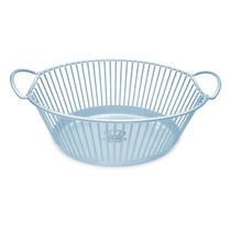 Cesta De Roupas Oval Com Alça Majestic Infantil Bebê Baby Adoleta Bebê Cor:Azul