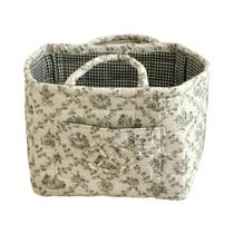 Cesta De Roupas Sujas Dobrável De Grande Capacidade Com Padrão Floral Rural, Design Fashionável E De