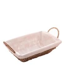 Cesta de Sisal com Forro de Tecido Wolff 29X19X12,5CM Cesta de Sisal com Forro de Tecido Wolff 29X19X12,5CM