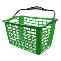 Cesta De Supermercado 12 Litros Multiuso Reforçada Verde Alça Preto Siris